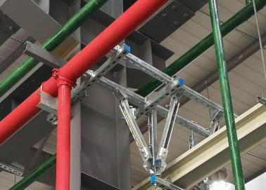 雁塔该抗震支架的整体式支吊架结构协调性好
